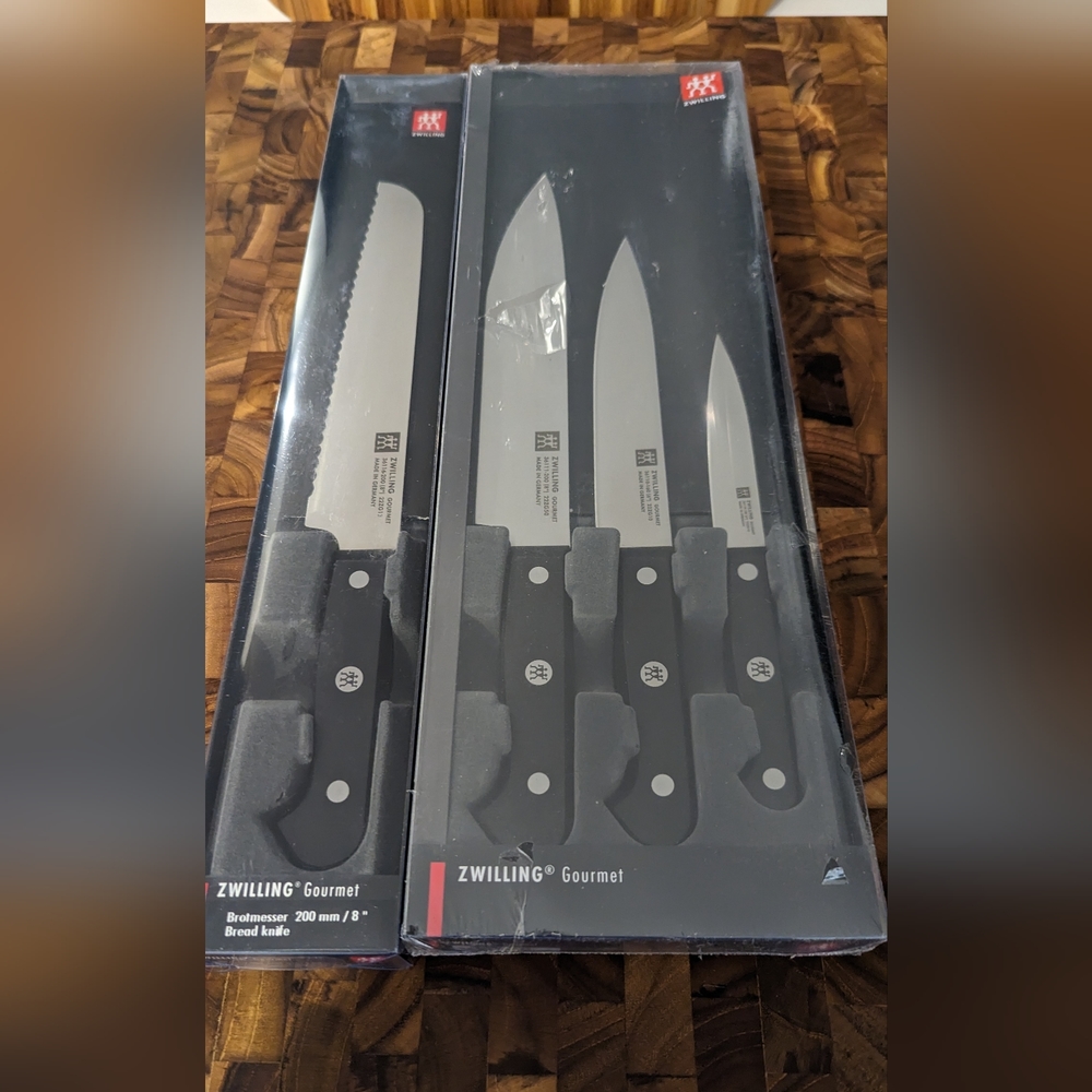 ZWILLING Gourmet 3-PC starter kit + Gourmet Bread knife